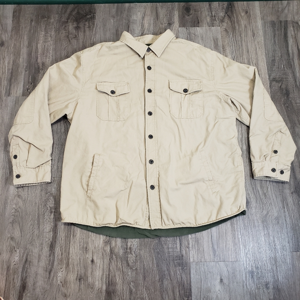 Canvas Fleece Lined Victory‎ Sportswear Men's XXL Beige Outdoor Chore Sweater